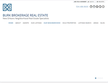 Tablet Screenshot of burkbrokerage.com